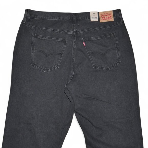Levi's 94 Baggy Jeans Womens Plus Size 16W Black Stonewash Mid Rise Straight Leg - Picture 6 of 12